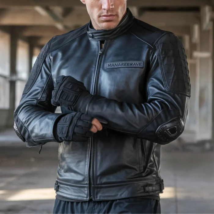 Tactical Leather Motorcycle Jacket