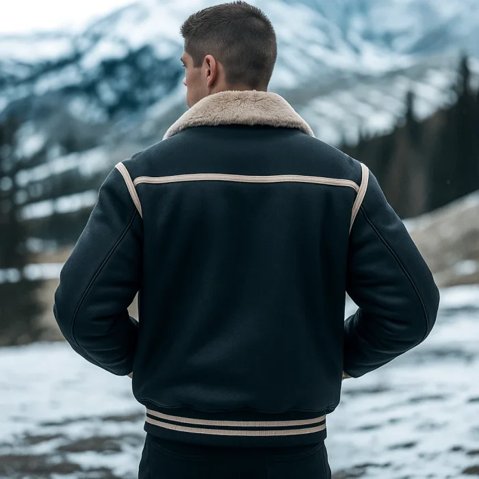 The Ice Cold Rebel Shearling Lined Leather Jacket