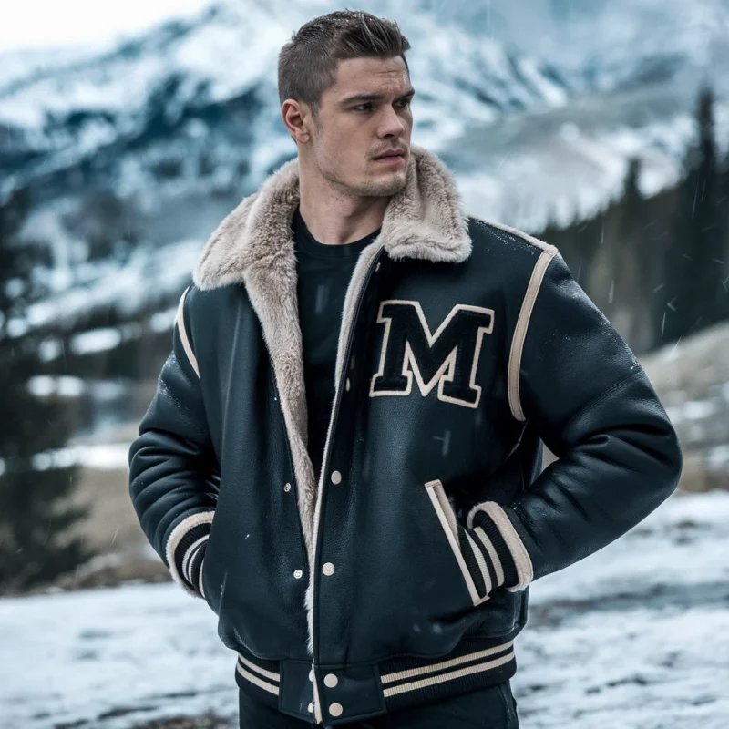 The Ice-Cold Rebel – Winter Varsity Jacket