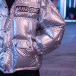 The Ice King – Luxe Metallic Puffer Jacket