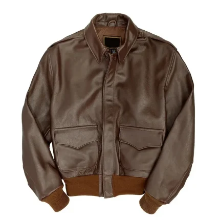 A2 Flight WW2 Government Issue Leather Jacket by man are brave