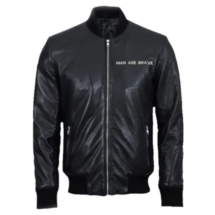 Men Biker Bomber Jacket man are brave