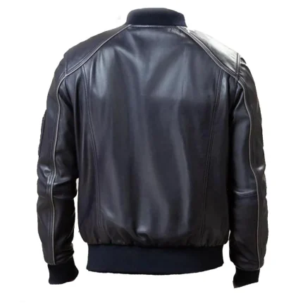Men’s Black Cafe Racer Leather Motorcycle Jacket for Riders by man are brave