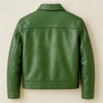 Men's Forest Green Leather Jacket