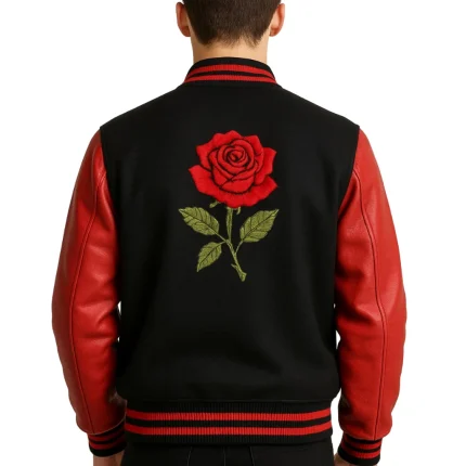 The Rose Emissary Varsity Jacket by Man Are Brave