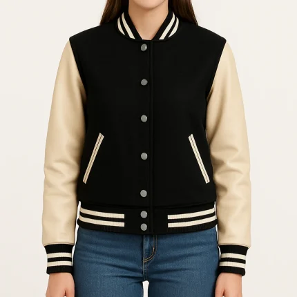 Classic Varsity Letterman Jacket for Women