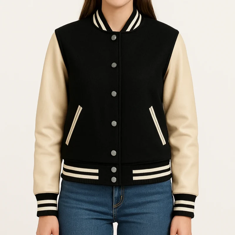 Classic Varsity Letterman Jacket for Women