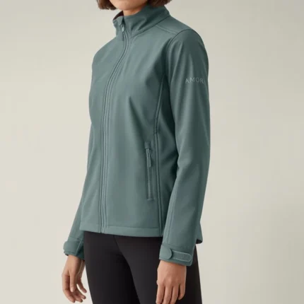 Women's Softshell Sport Jacket in Sage Green